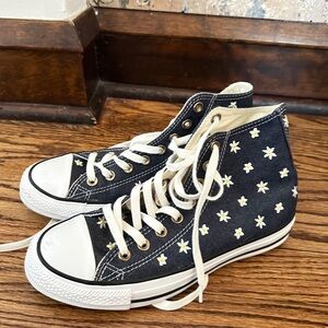 Floral High-Top Sneakers